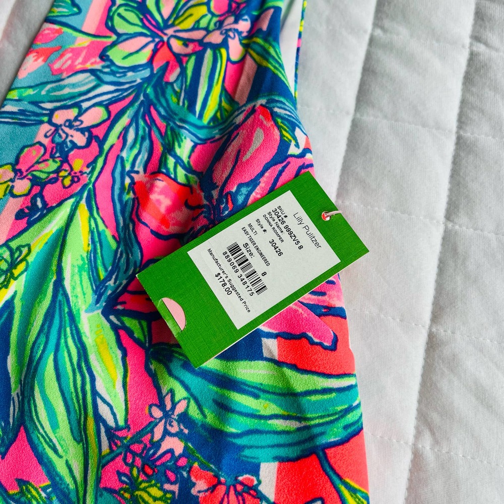 Lilly Pulitzer Vibrant Floral Tank Top Dress - Picture 2 of 9